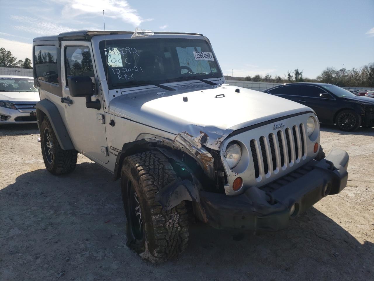 JEEP WRANGLER S 2012 with VIN 1C4GJWAG6CL279595 - Photo from auction