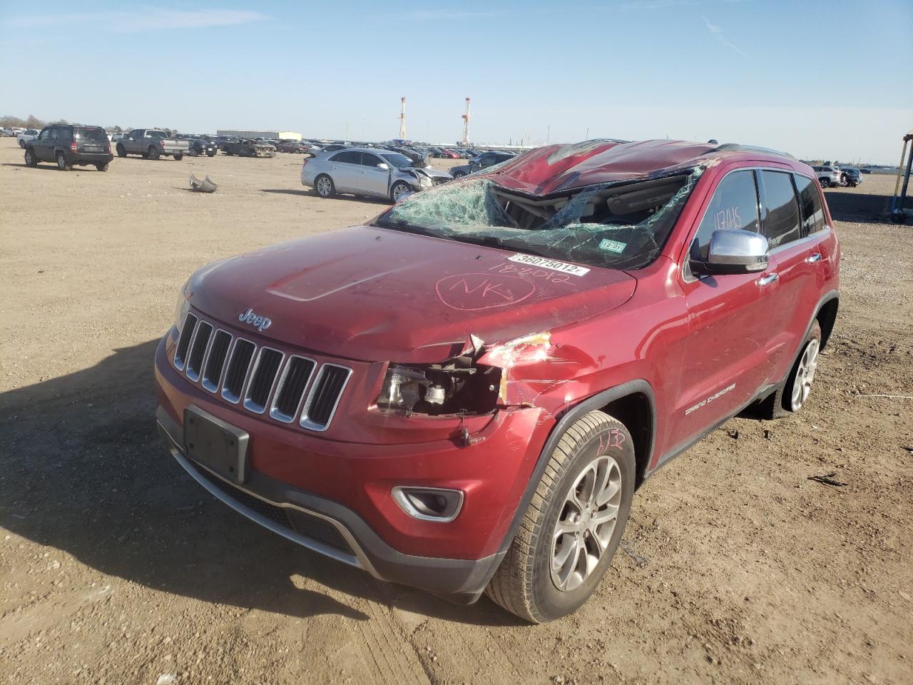 Photo 2 from auction – 2014 JEEP GRAND CHER with VIN 1C4RJEBT3EC188012
