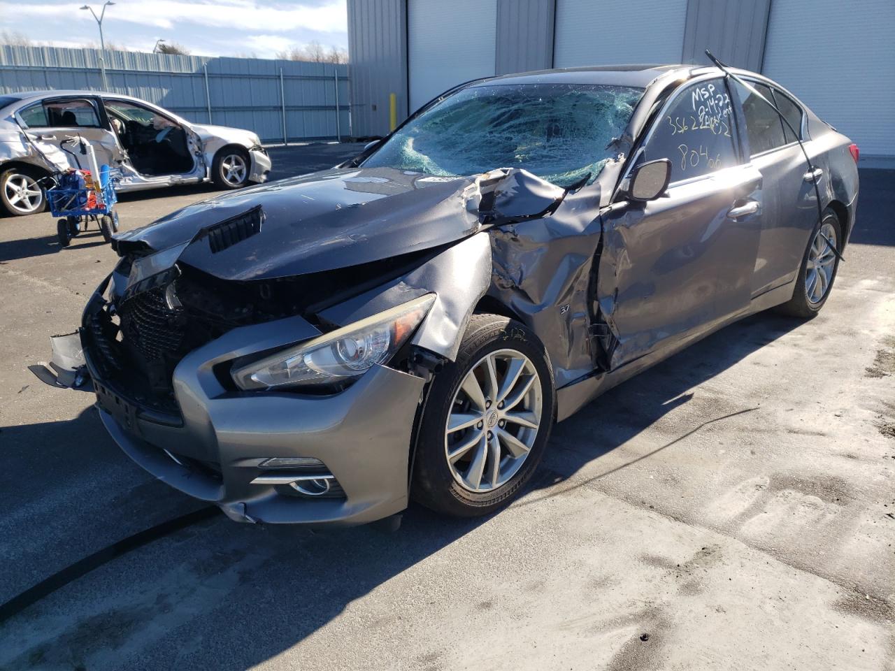 Photo 2 from auction – 2014 INFINITI Q50 BASE with VIN JN1BV7AR3EM692290