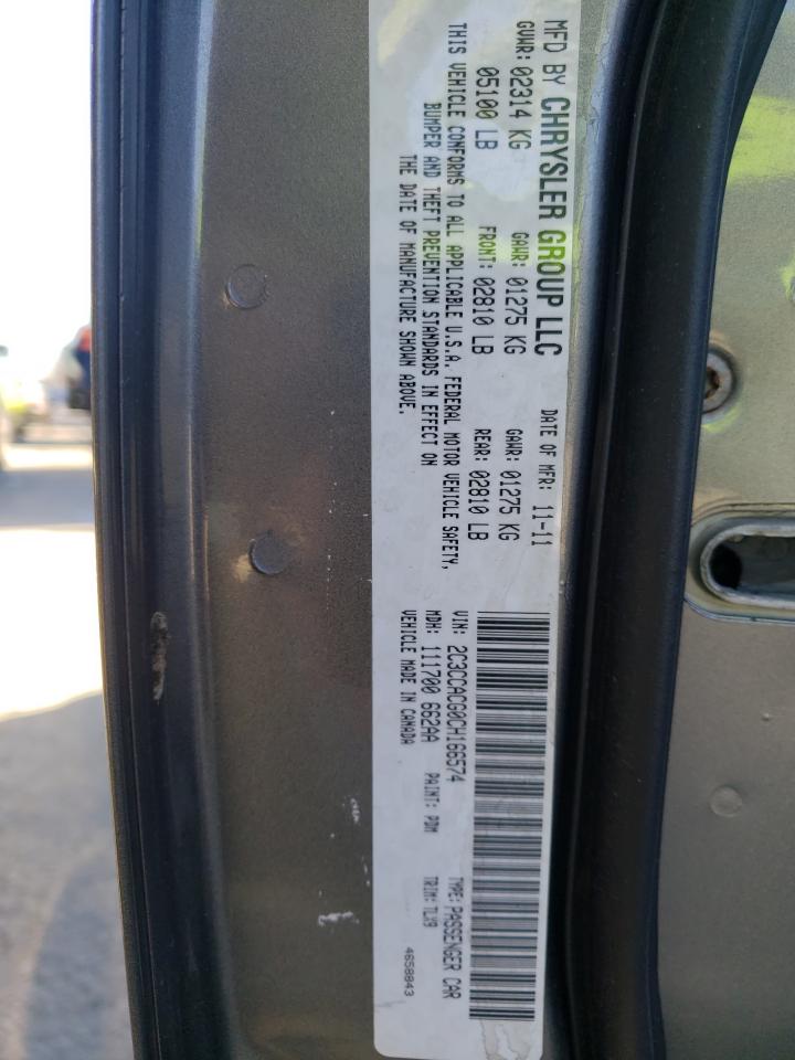 Photo 10 from auction – 2012 CHRYSLER 300 LIMITE with VIN 2C3CCACG0CH166574