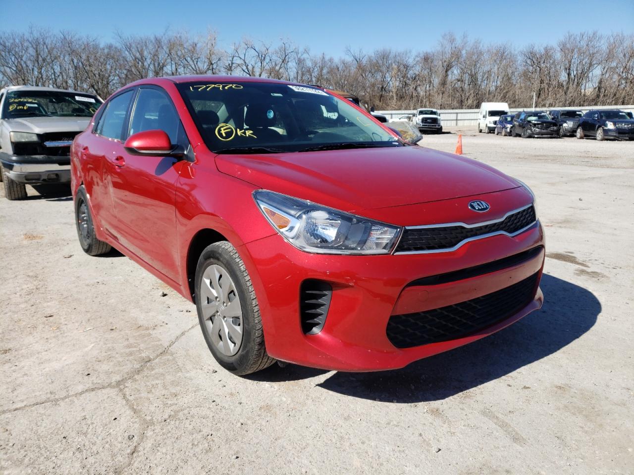 KIA RIO S 2019 with VIN 3KPA24AB7KE177970 - Photo from auction