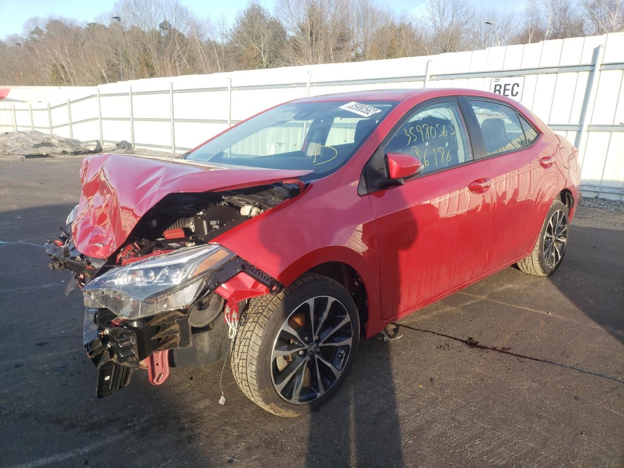 Photo 2 from auction – 2017 TOYOTA COROLLA L with VIN 2T1BURHE2HC830904