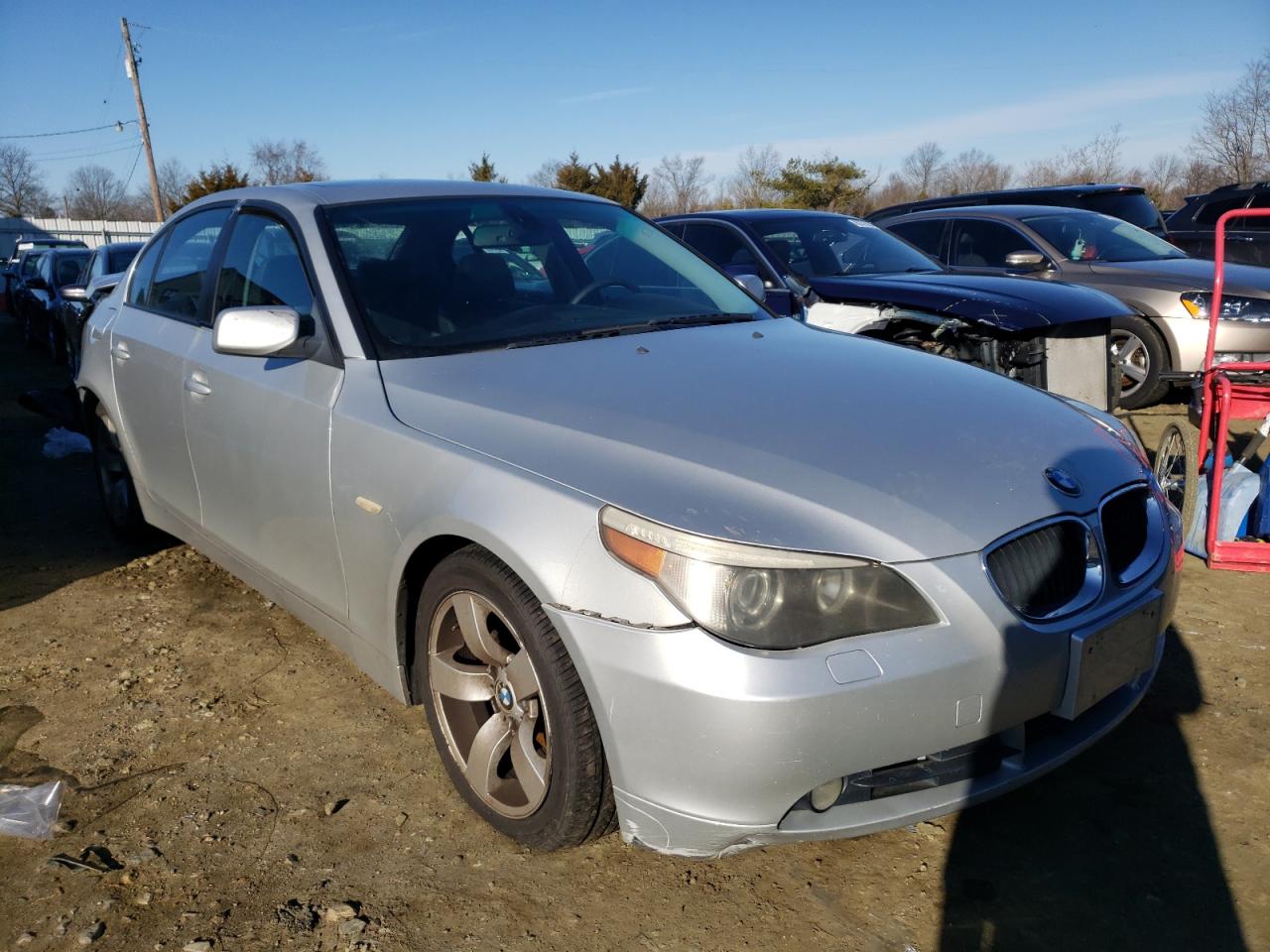 BMW 525 I 2005 with VIN WBANA53585B168100 - Photo from auction