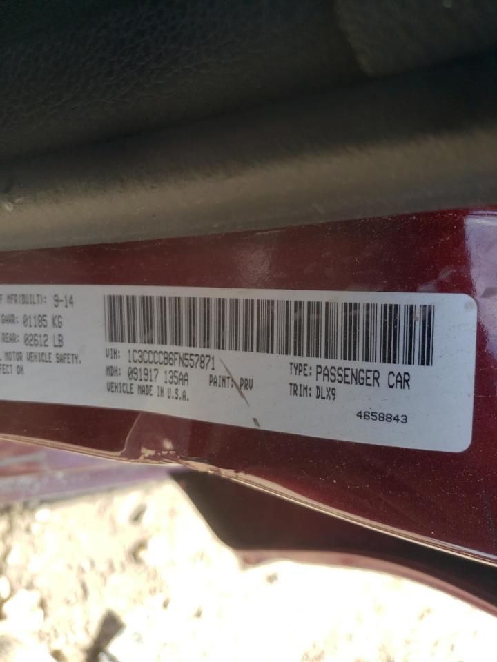 Photo 10 from auction – 2015 CHRYSLER 200 C with VIN 1C3CCCCB6FN557871
