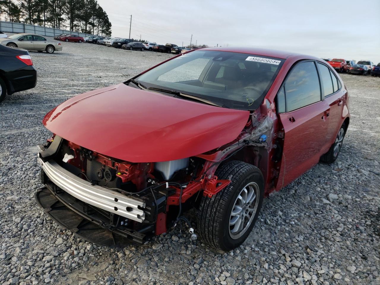 Photo 2 from auction – 2021 TOYOTA COROLLA LE with VIN JTDEAMDE3MJ009999