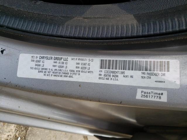 Foto 10 de la subasta – 2013 DODGE AVENGER SE con VIN 1C3CDZAB8DN711805