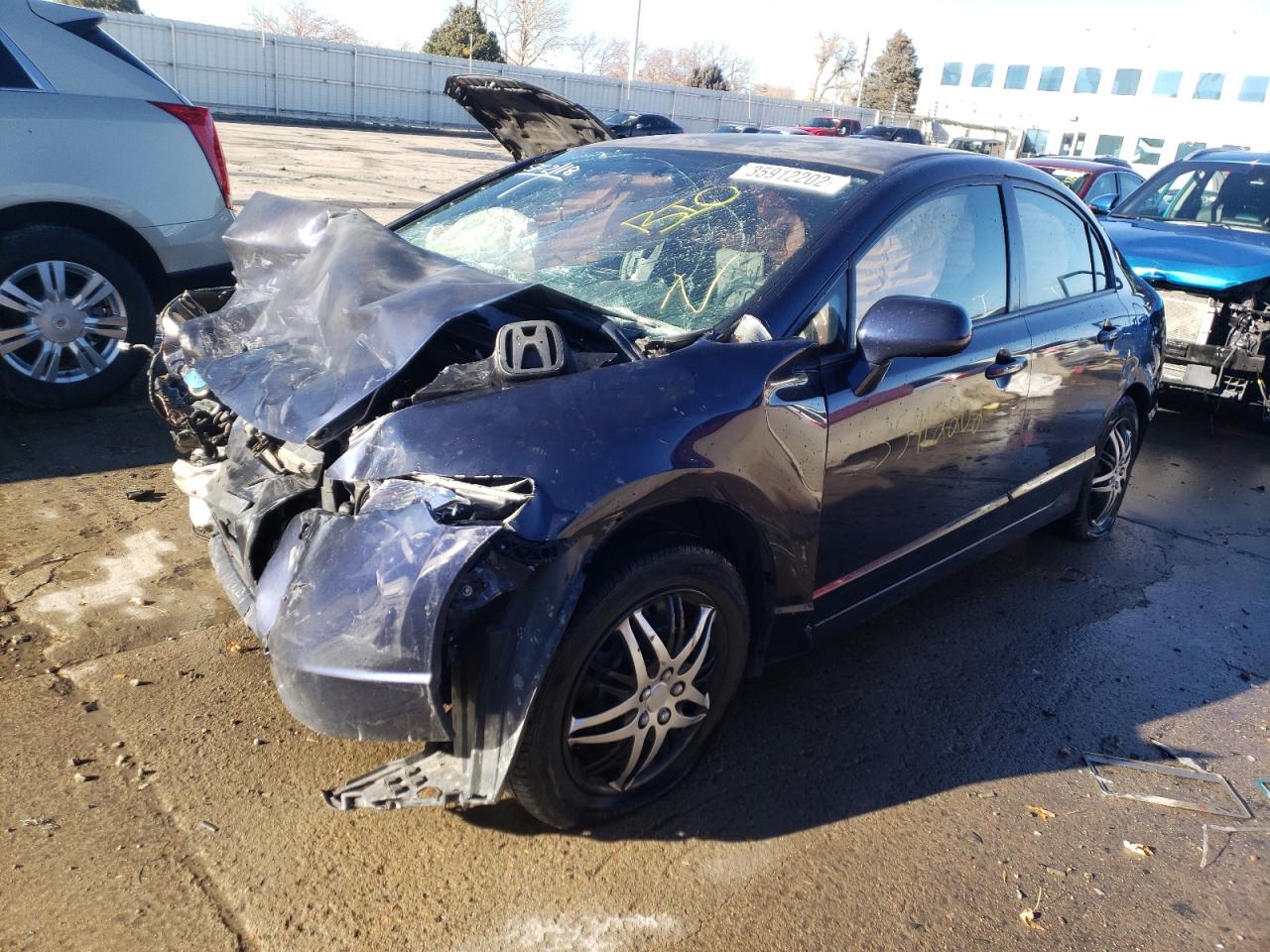 Photo 2 from auction – 2008 HONDA CIVIC LX with VIN JHMFA16598S000111