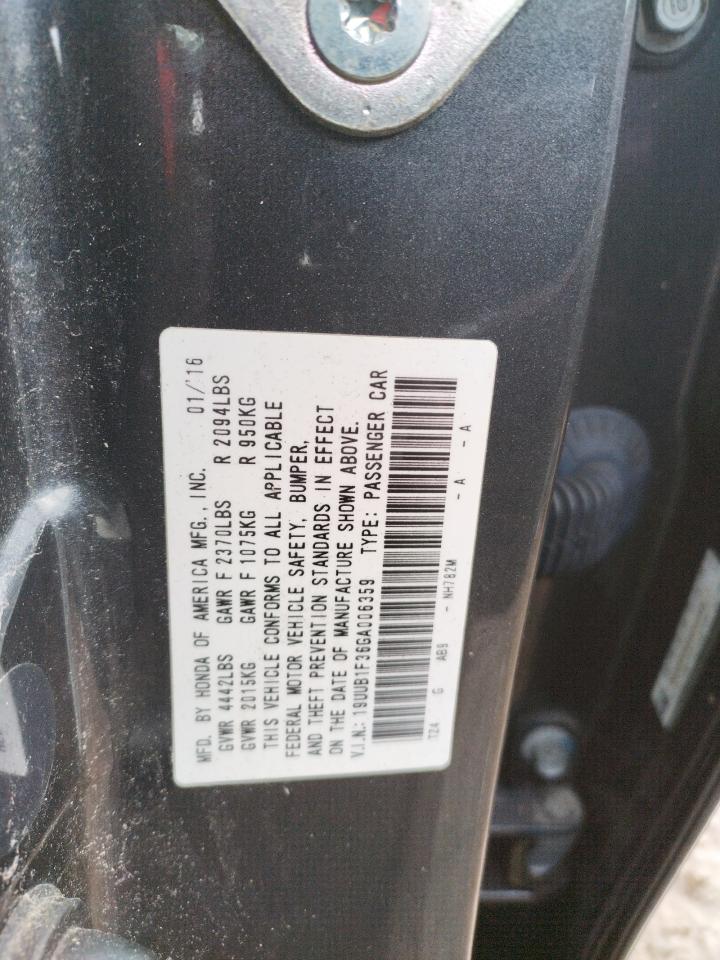 Photo 10 from auction – 2016 ACURA TLX with VIN 19UUB1F36GA006359