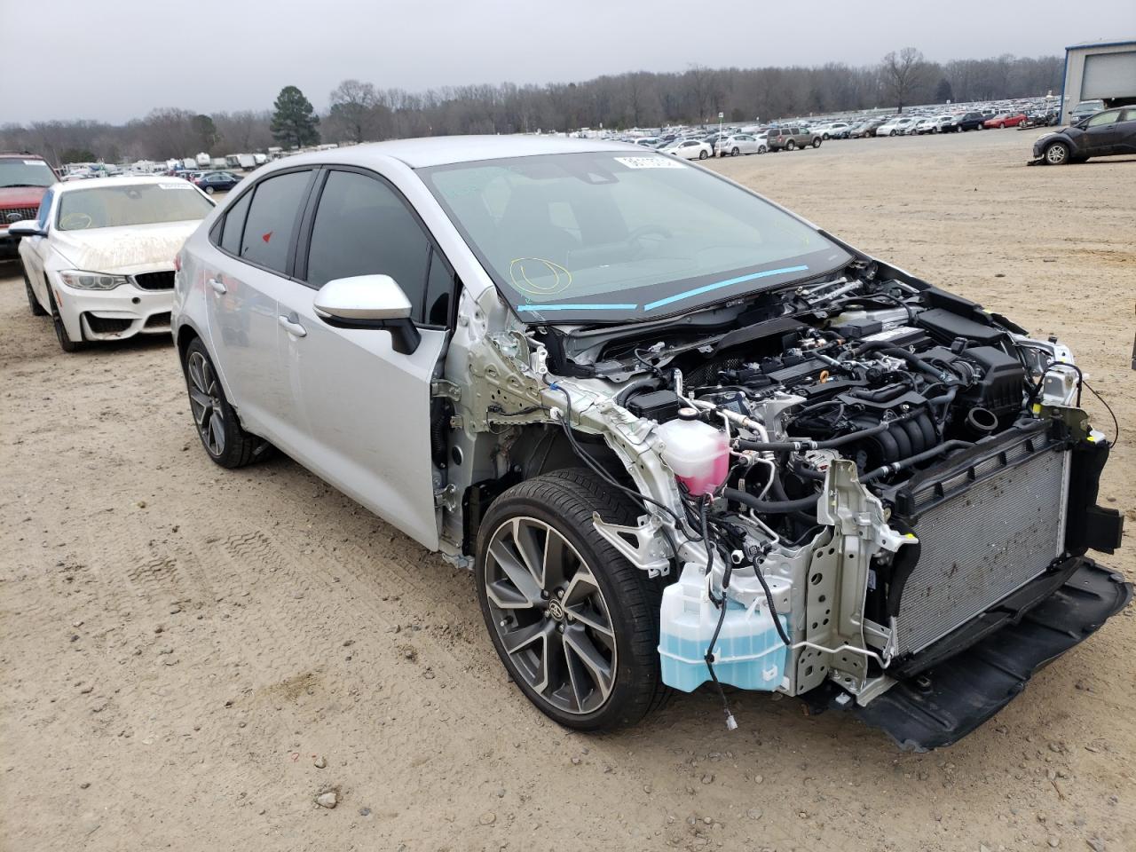 TOYOTA COROLLA SE 2021 with VIN 5YFS4MCEXMP075540 - Photo from auction