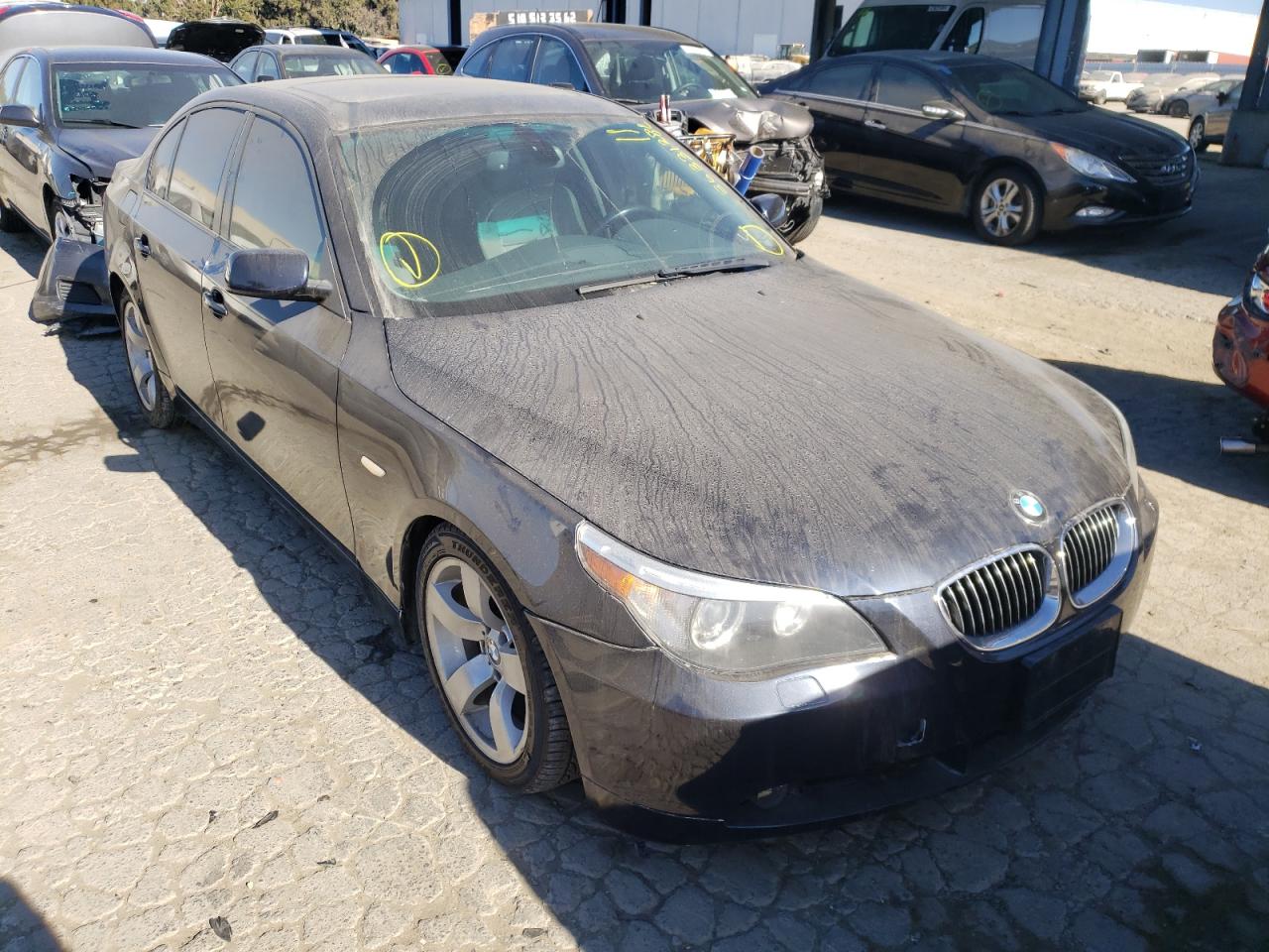 BMW 525 I 2007 with VIN WBANE53577CW61039 - Photo from auction