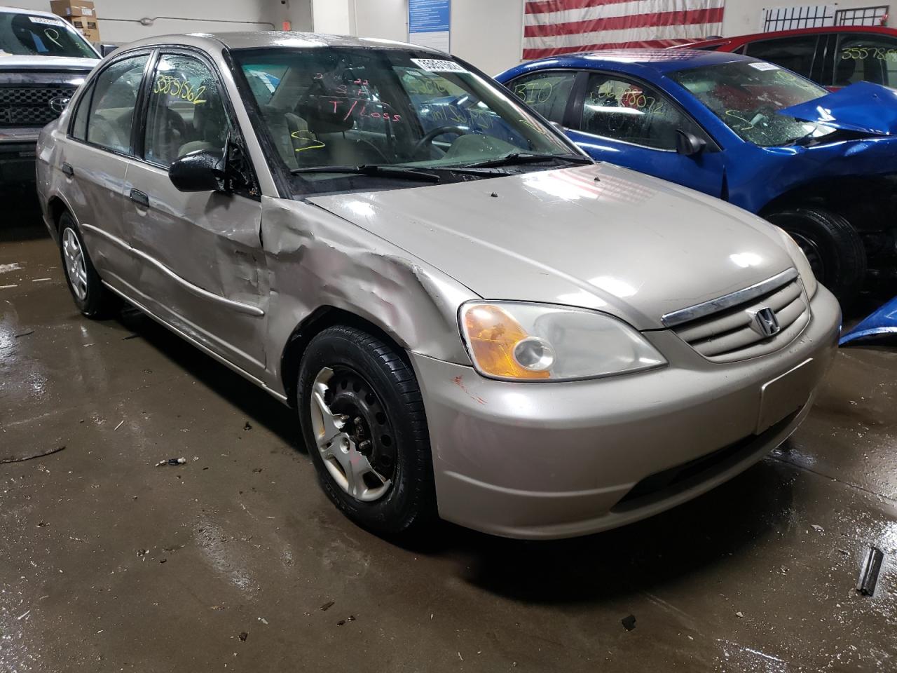 HONDA CIVIC LX 2001 with VIN 1HGES16561L033658 - Photo from auction