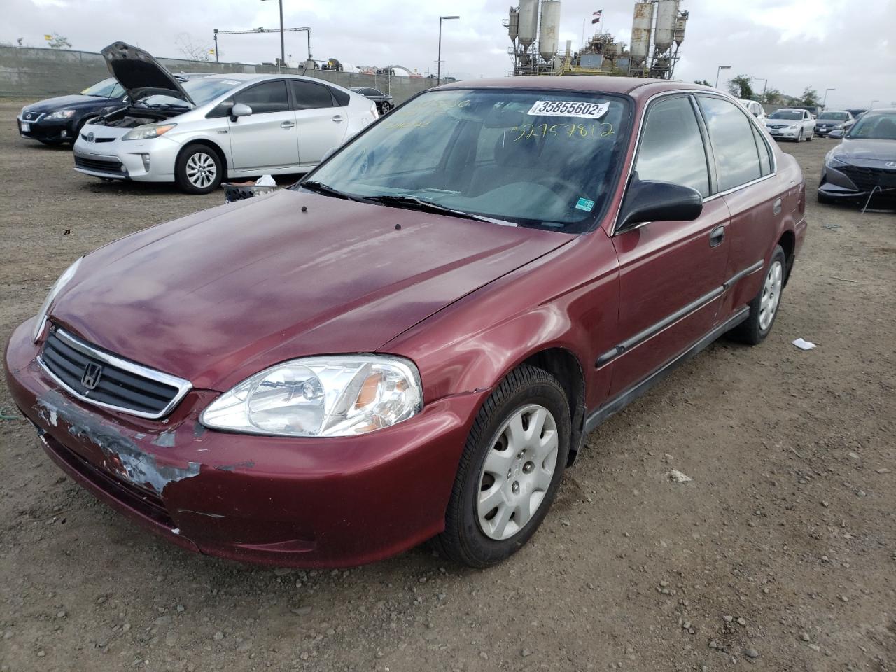 Photo 2 from auction – 2000 HONDA CIVIC with VIN 1HGEJ6675YL028012