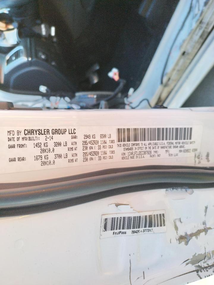 Photo 10 from auction – 2014 JEEP GRAND CHER with VIN 1C4RJFDJ2EC387828