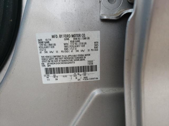 Photo 10 from auction – 2014 FORD EDGE SE with VIN 2FMDK3GC9EBA25073