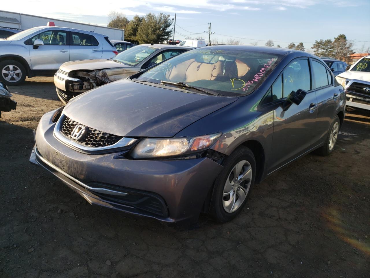 Photo 2 from auction – 2014 HONDA CIVIC LX with VIN 2HGFB2F5XEH513540