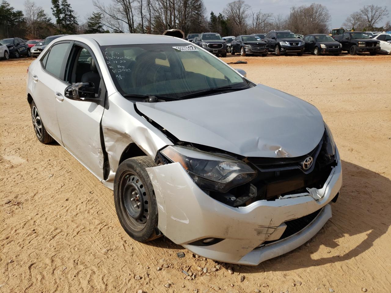 Photo 1 from auction – 2016 TOYOTA COROLLA L with VIN 2T1BURHE6GC692993