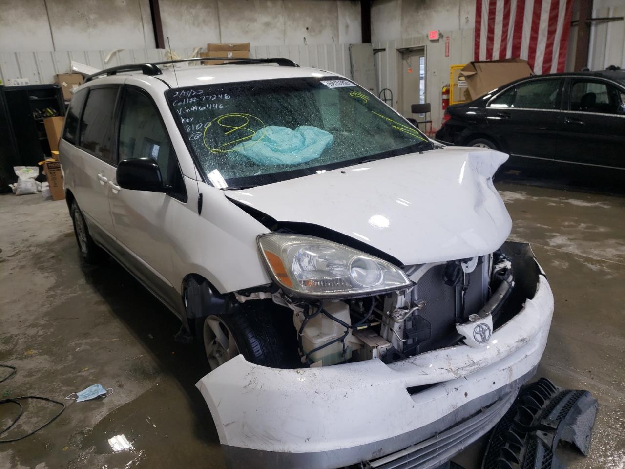 TOYOTA SIENNA CE 2004 with VIN 5TDZA23C54S156446 - Photo from auction