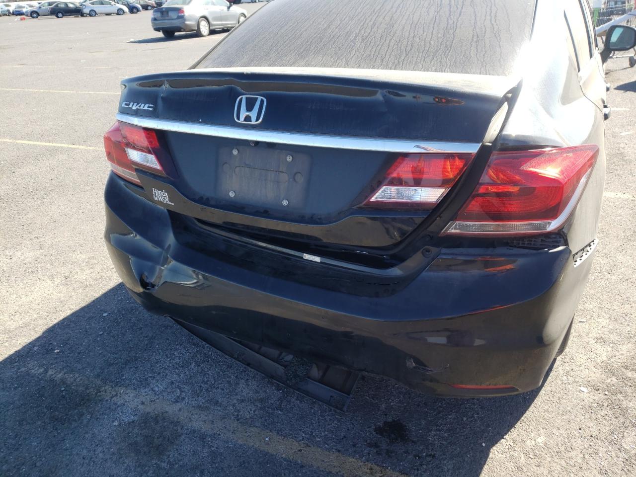 Photo 9 from auction – 2013 HONDA CIVIC LX with VIN 19XFB2F51DE057579