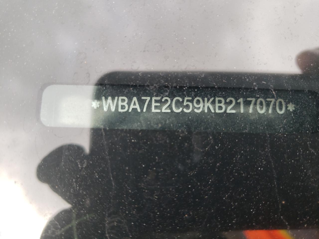 Photo 10 from auction – 2019 BMW 740 I with VIN WBA7E2C59KB217070
