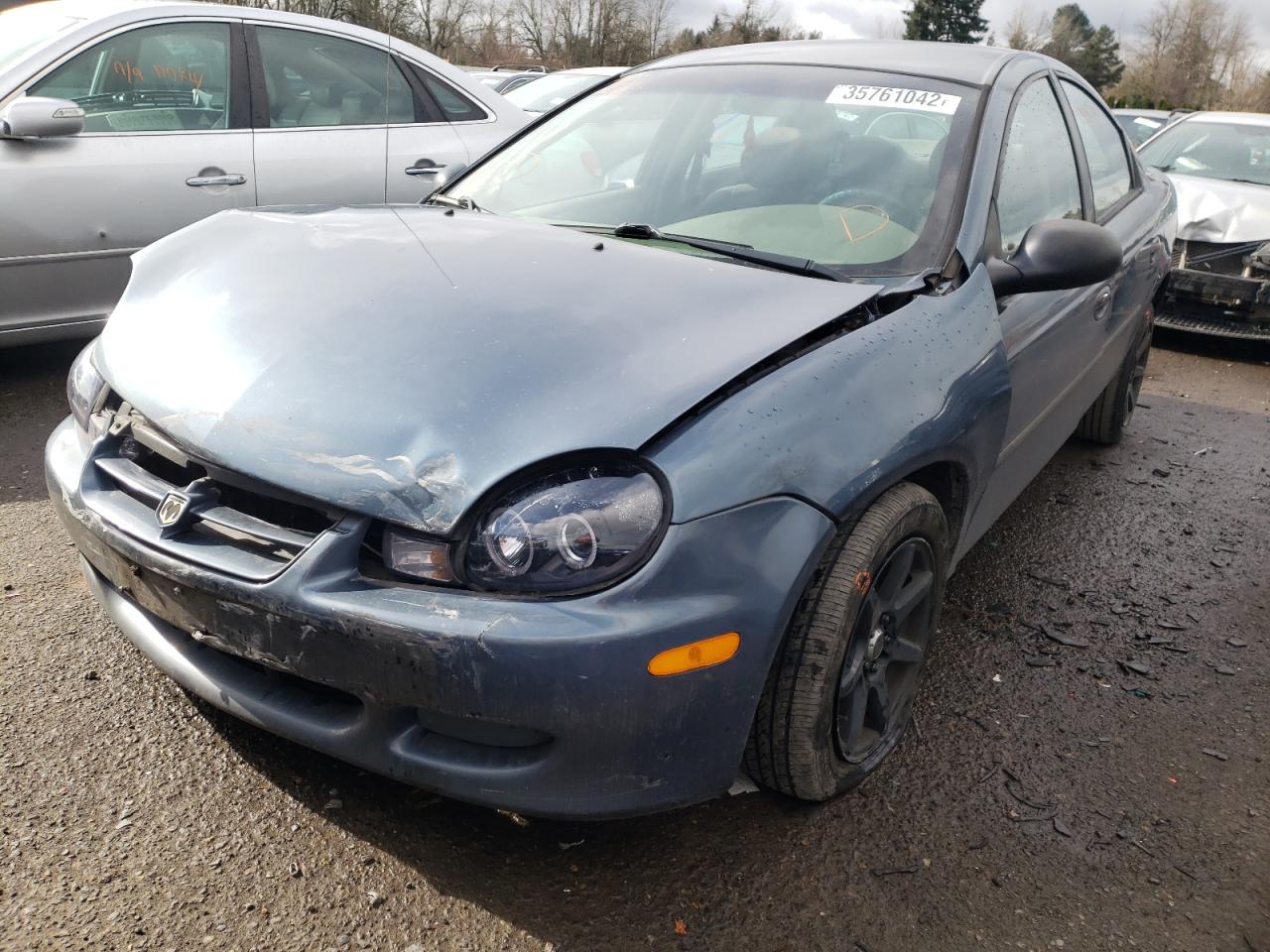 Photo 2 from auction – 2002 DODGE NEON SE with VIN 1B3AS46C72D567262