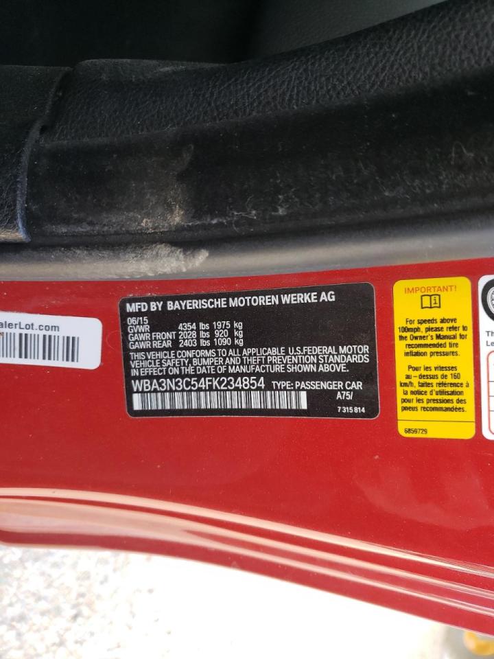 Photo 10 from auction – 2015 BMW 428 I with VIN WBA3N3C54FK234854