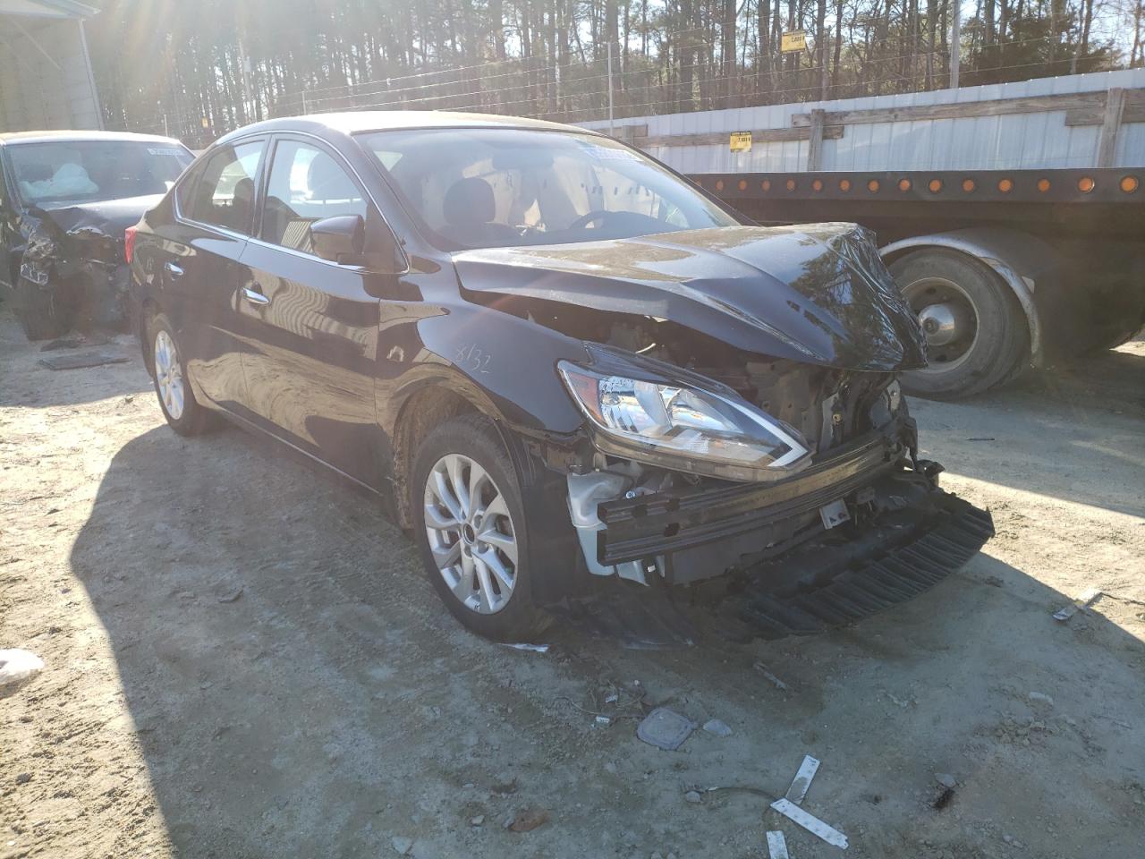 NISSAN SENTRA S 2018 with VIN 3N1AB7AP7JY216022 - Photo from auction
