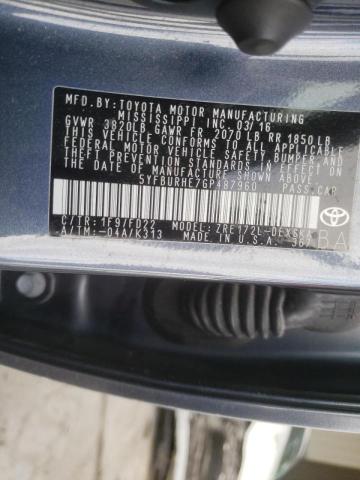 Photo 10 from auction – 2016 TOYOTA COROLLA L with VIN 5YFBURHE7GP487960