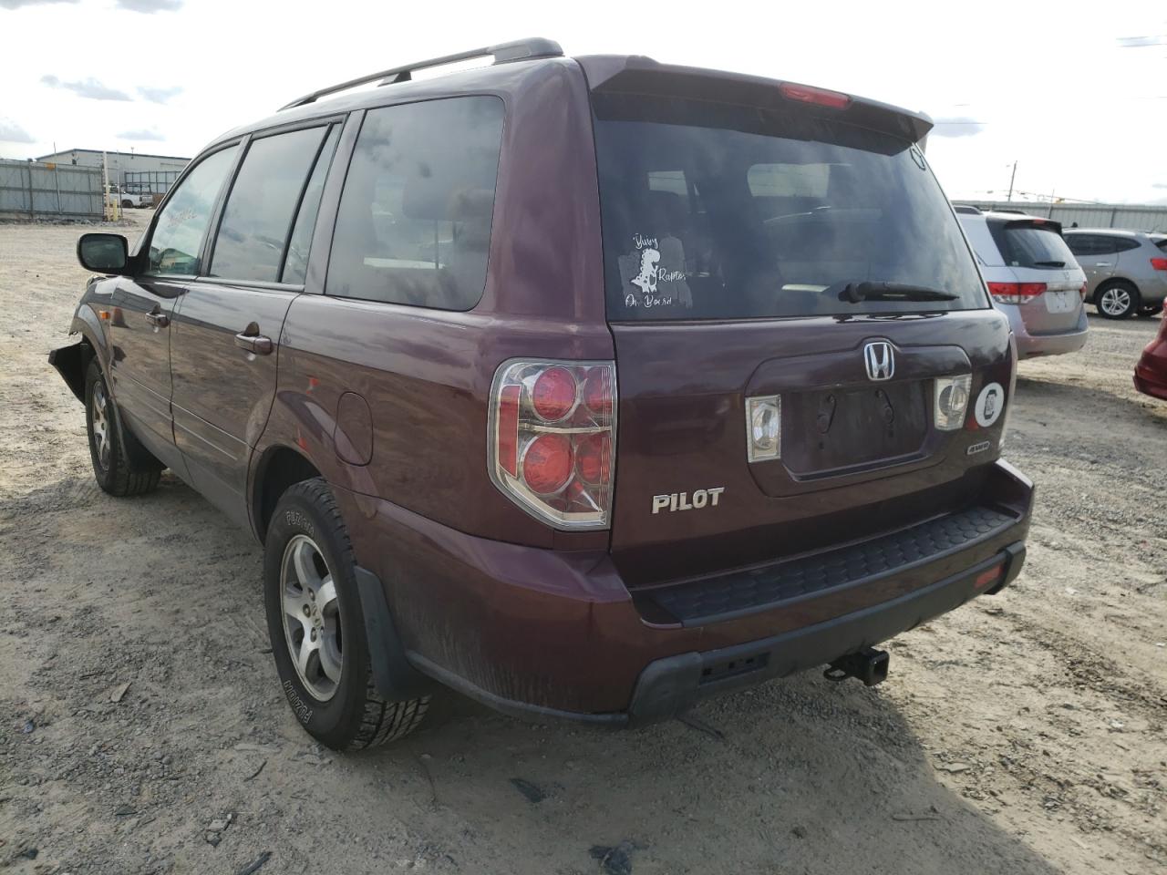 Photo 3 from auction – 2008 HONDA PILOT EXL with VIN 5FNYF18658B003974