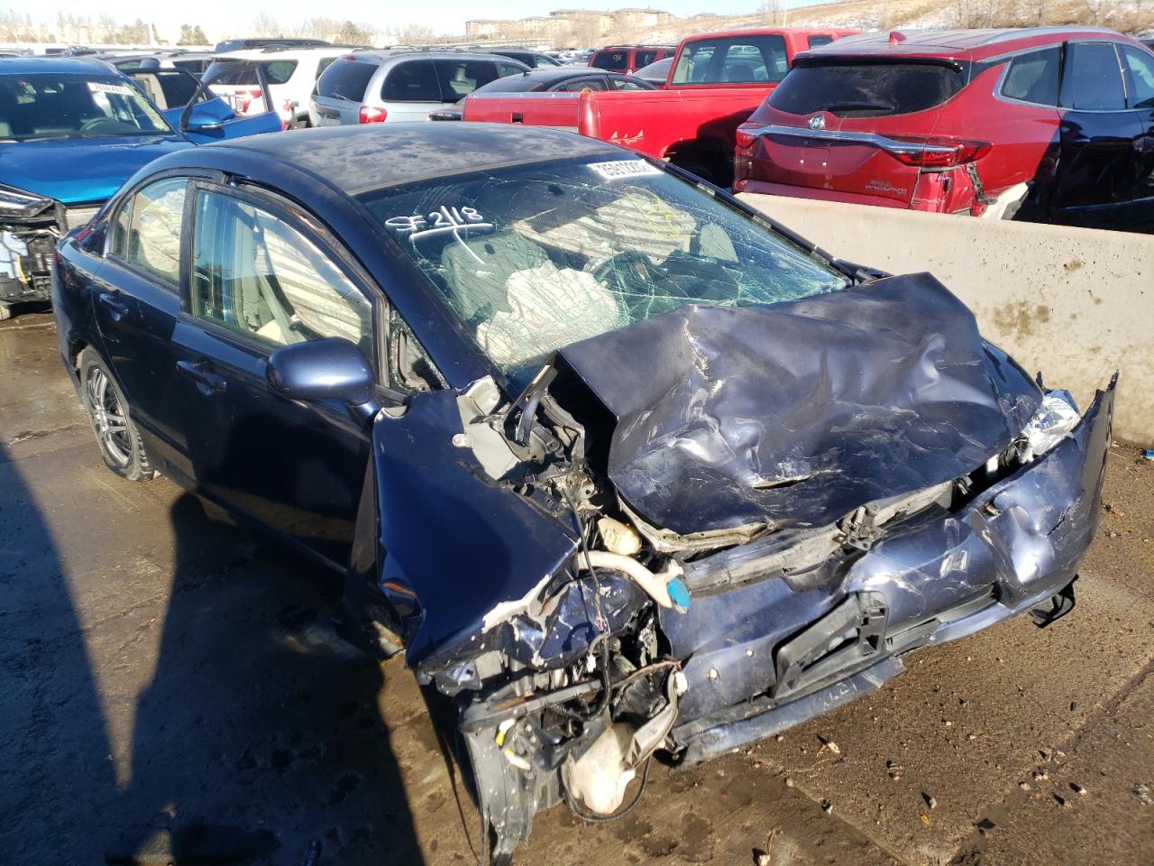 HONDA CIVIC LX 2008 with VIN JHMFA16598S000111 - Photo from auction
