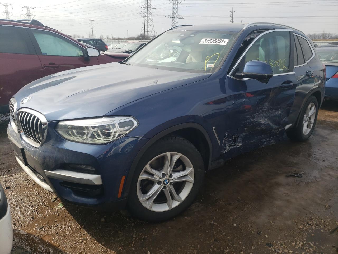 Photo 2 from auction – 2020 BMW X3 XDRIVE3 with VIN 5UXTY5C09L9B70342