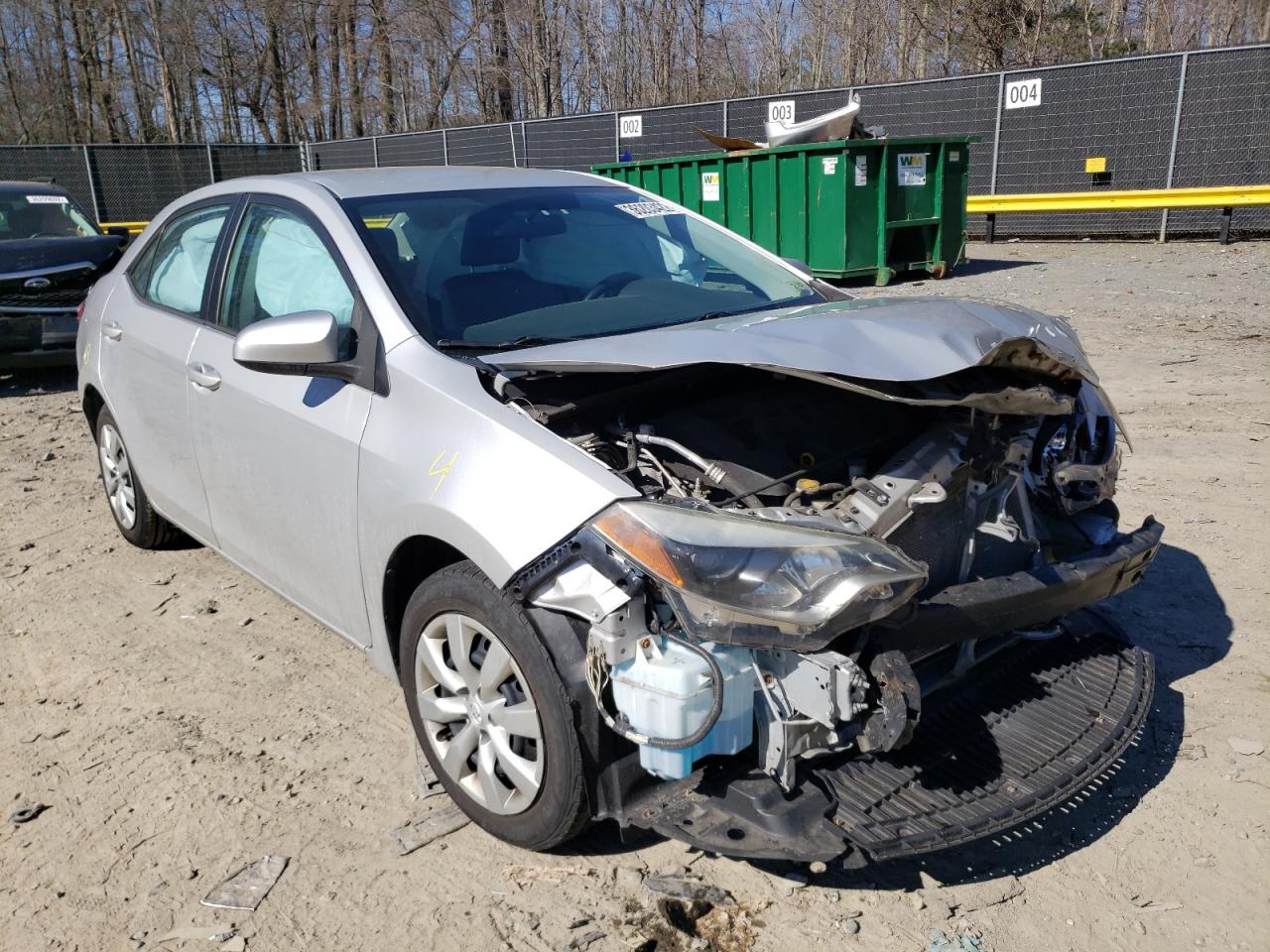 TOYOTA COROLLA L 2016 with VIN 2T1BURHEXGC594713 - Photo from auction