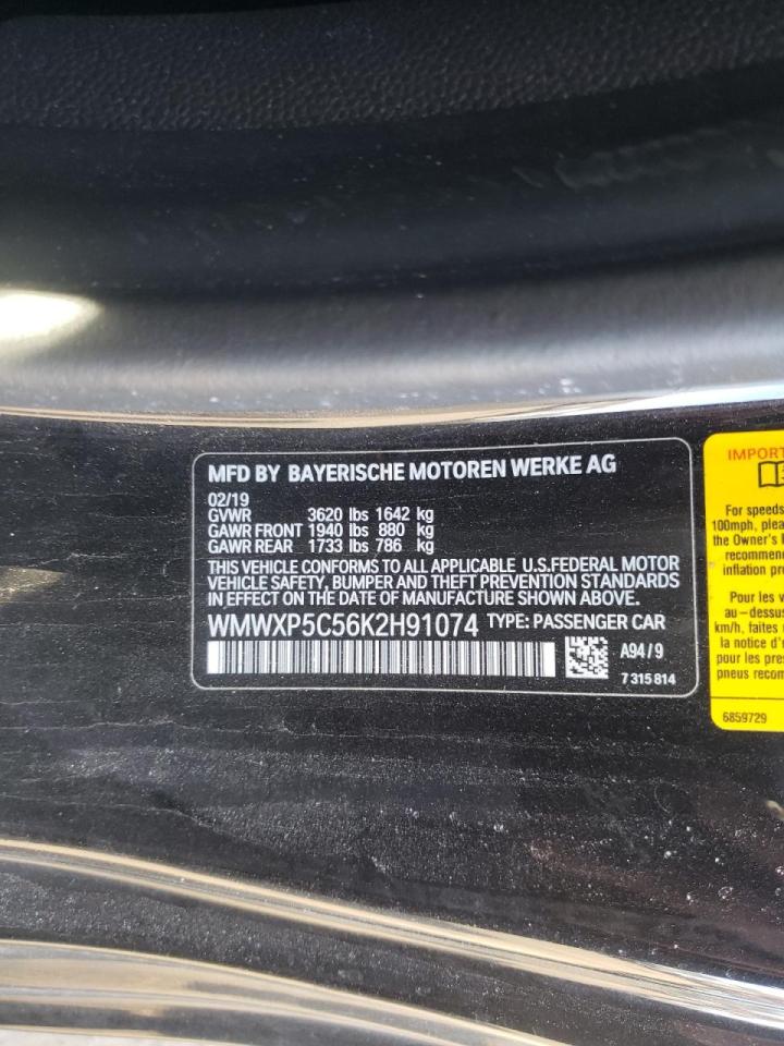 Photo 10 from auction – 2019 MINI COOPER with VIN WMWXP5C56K2H91074