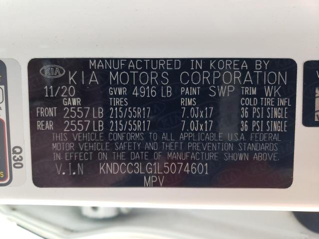 Photo 10 from auction – 2020 KIA NIRO EX with VIN KNDCC3LG1L5074601