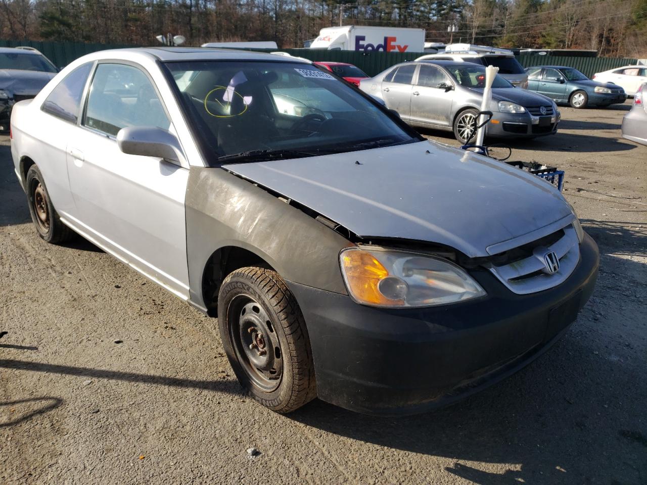 HONDA CIVIC EX 2001 with VIN 1HGEM21982L054510 - Photo from auction