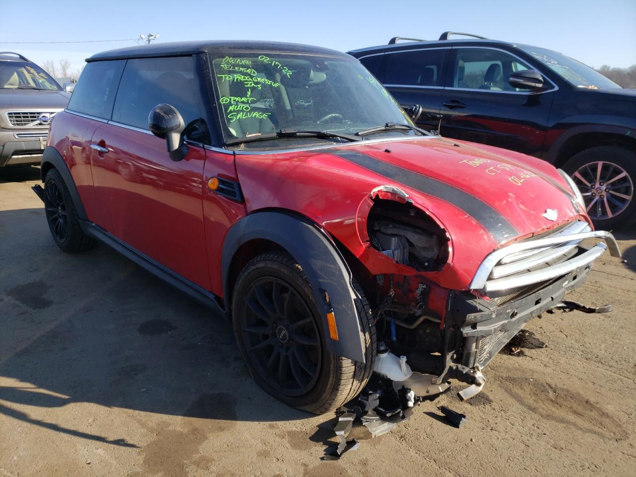 MINI COOPER 2013 with VIN WMWSU3C54DT692156 - Photo from auction