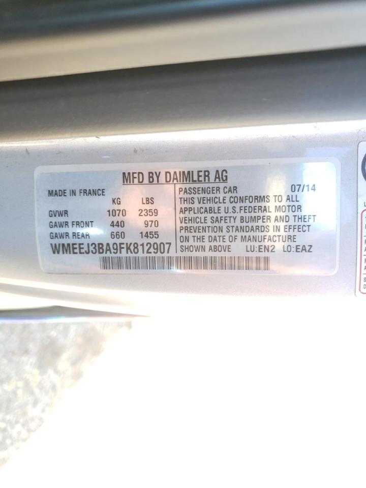 Photo 10 from auction – 2015 SMART FORTWO PUR with VIN WMEEJ3BA9FK812907
