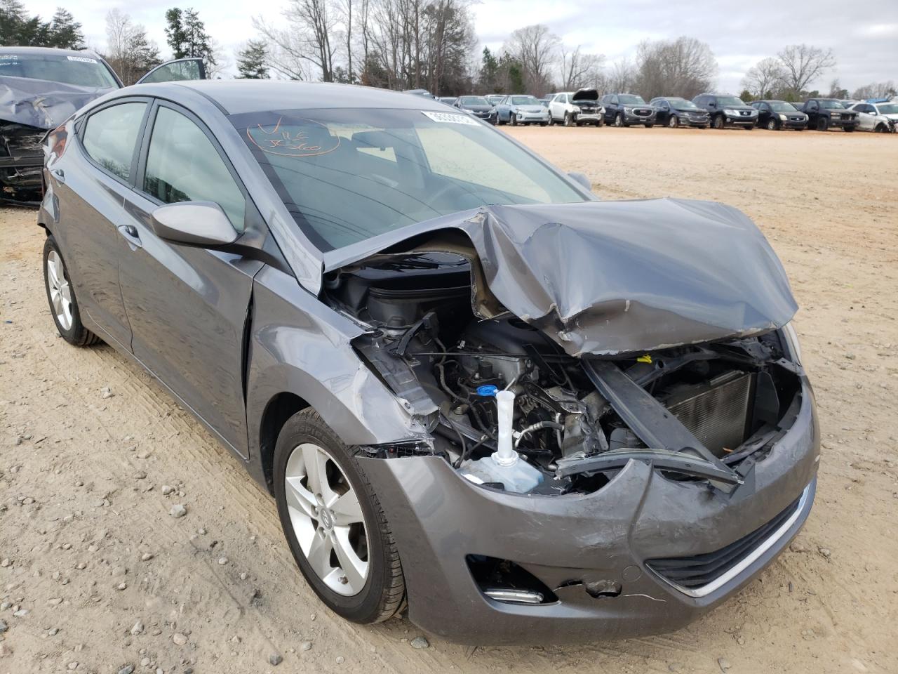 HYUNDAI ELANTRA GL 2012 with VIN 5NPDH4AEXCH117250 - Photo from auction