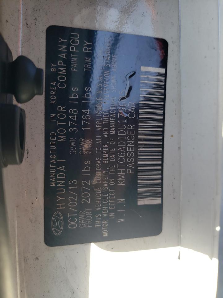 Photo 10 from auction – 2013 HYUNDAI VELOSTER with VIN KMHTC6AD1DU179605