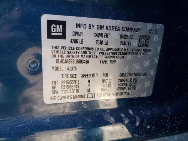 Photo 10 from auction – 2020 BUICK ENCORE PRE with VIN KL4CJASB8LB003486