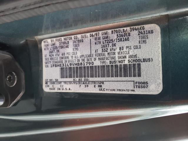 Photo 10 from auction – 1997 FORD ECONOLINE with VIN 1FBHE31L9VHB81790
