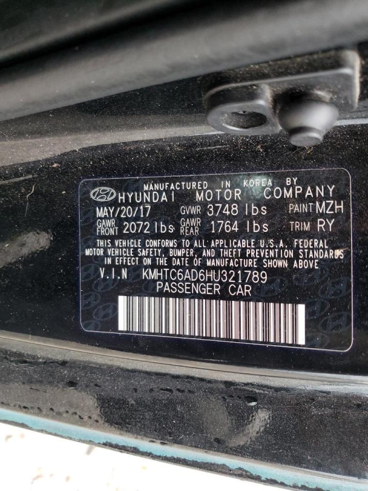 Photo 10 from auction – 2017 HYUNDAI VELOSTER with VIN KMHTC6AD6HU321789