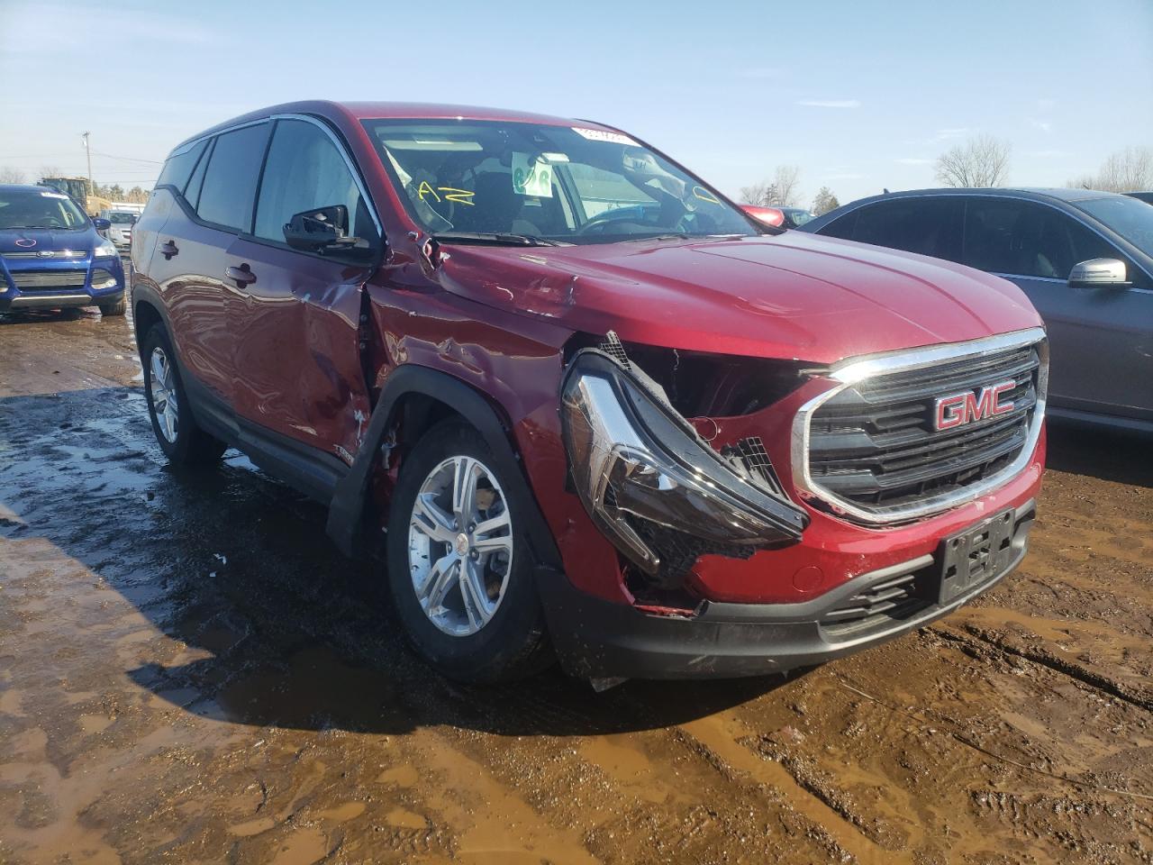 GMC TERRAIN SL 2020 with VIN 3GKALMEVXLL244869 - Photo from auction