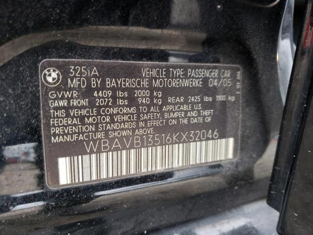 Photo 10 from auction – 2006 BMW 325 I with VIN WBAVB13516KX32046