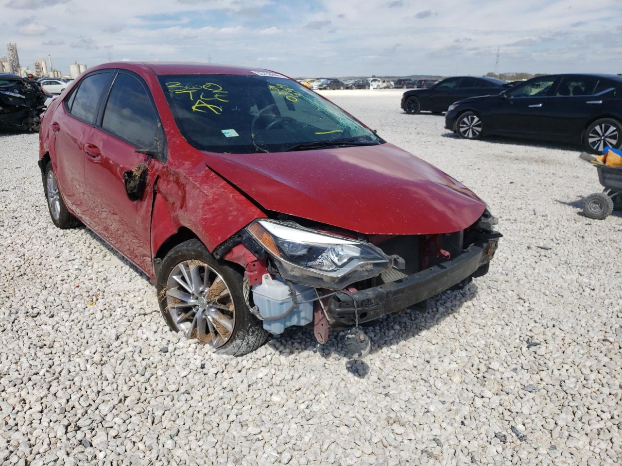 TOYOTA COROLLA L 2014 with VIN 5YFBURHE9EP049597 - Photo from auction