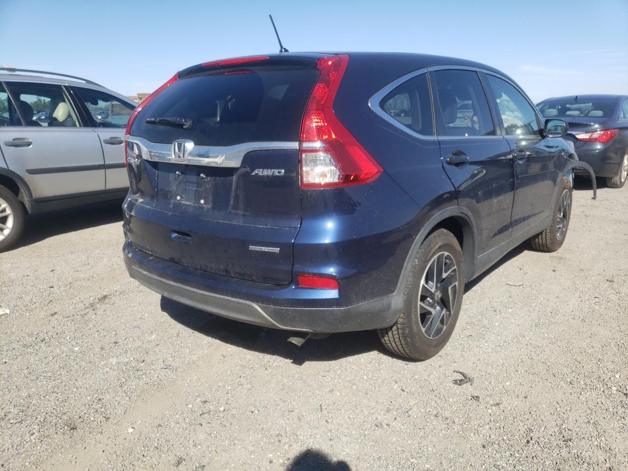 Photo 4 from auction – 2016 HONDA CR-V SE with VIN 2HKRM4H44GH707111