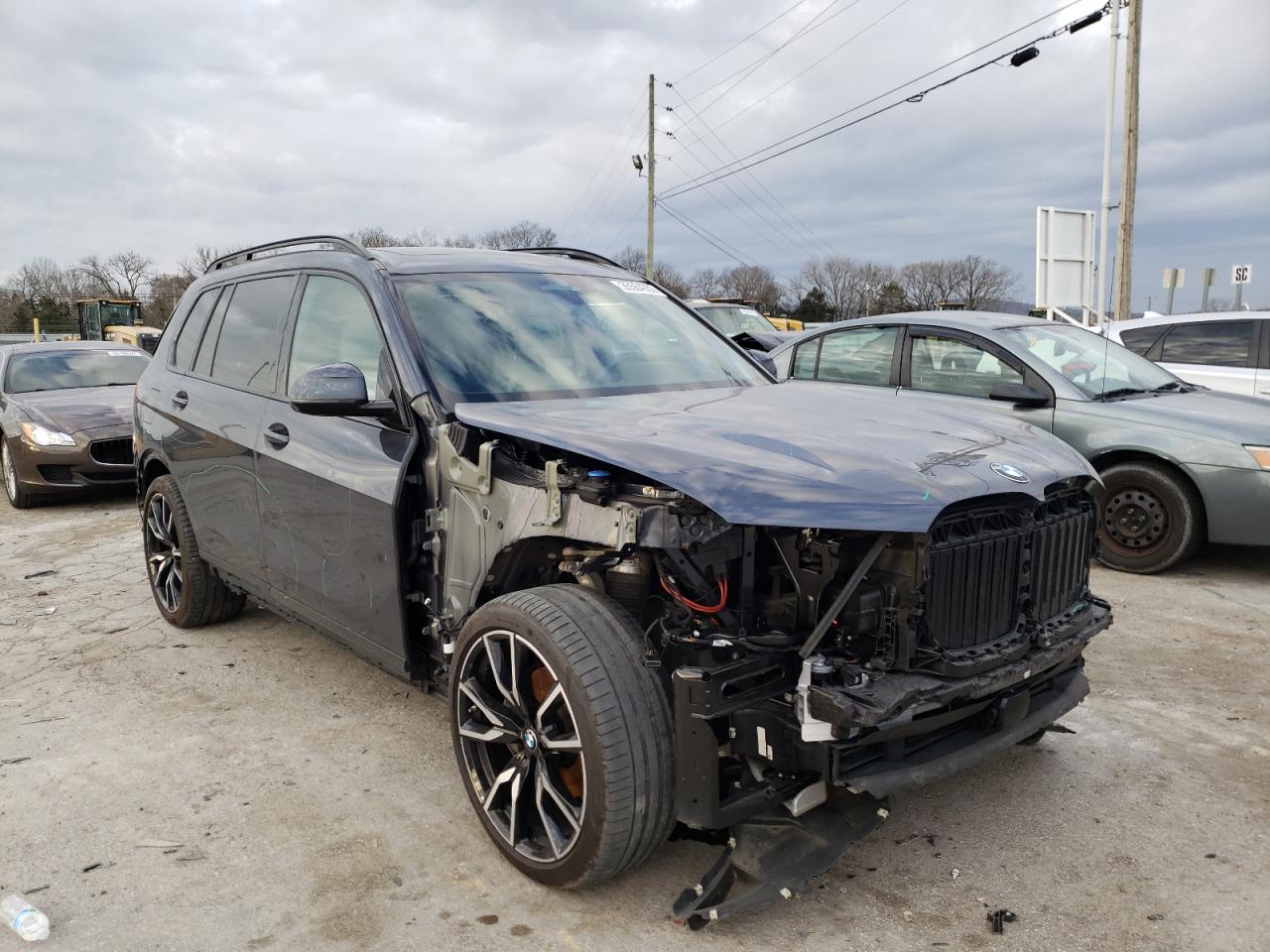 BMW X7 XDRIVE4 2021 with VIN 5UXCW2C06M9D81455 - Photo from auction