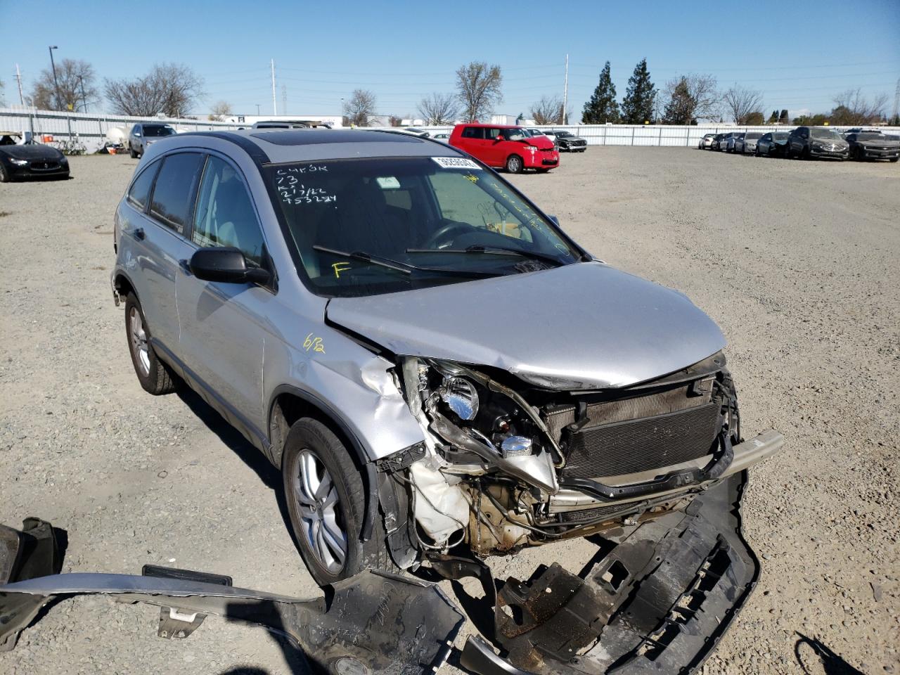HONDA CR-V EX 2011 with VIN 5J6RE3H56BL025877 - Photo from auction