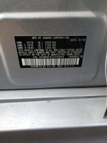 Photo 10 from auction – 2018 SUBARU LEGACY 2.5 with VIN 4S3BNAF63J3028869