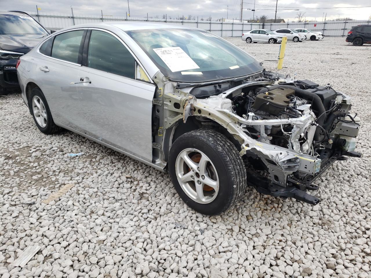 CHEVROLET MALIBU LS 2018 with VIN 1G1ZB5ST3JF284429 - Photo from auction