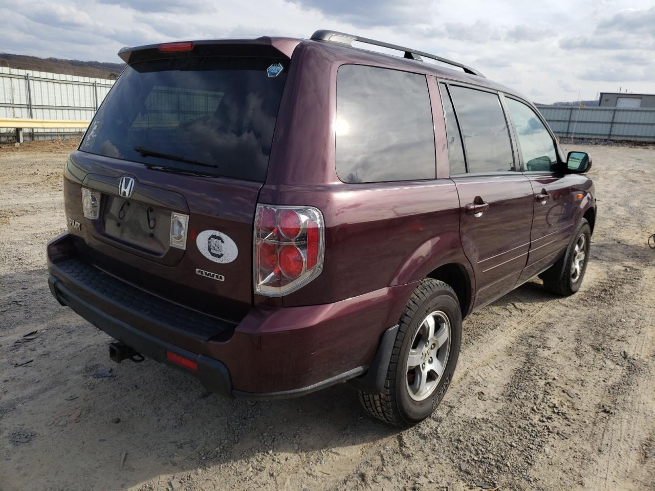 Photo 4 from auction – 2008 HONDA PILOT EXL with VIN 5FNYF18658B003974